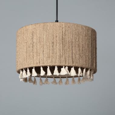 Acoma Natural Rope & Cotton Pendant Lamp