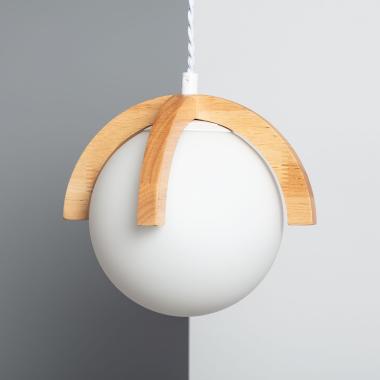 Platon Wood & Glass Pendant Lamp