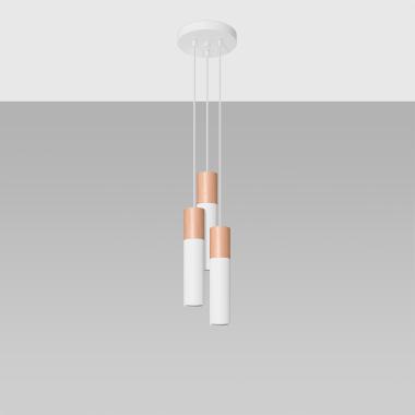 Pablo 3 Wooden Pendant Lamp SOLLUX