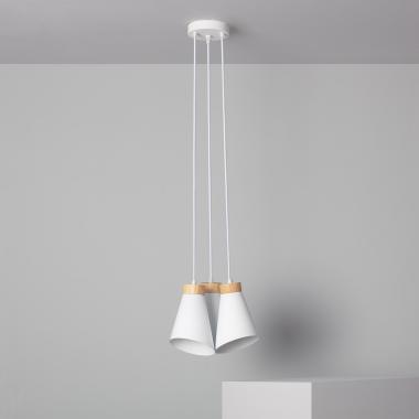 Hanglamp Metaal en Hout Itai