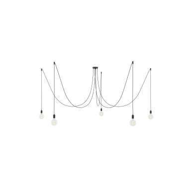 Lampa Wisząca z Pięcioma Zwisami Spider Creative-Cables SPMDCS01GO5RC04TERM