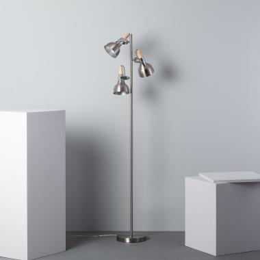 Staande lamp Metaal 3 Spots Zilver Emer