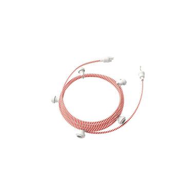 Guirlande Extérieure Lumet System 7.5m avec 5 Douilles E27 Blanche Creative-Cables CATE27B075