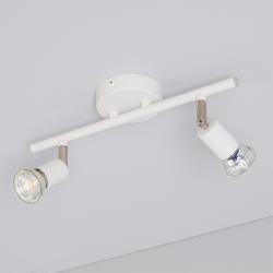 Product Plafondlamp Richtbaar  Aluminium  Oasis 2Spots Wit