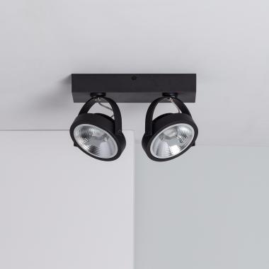 30W AR111 CREE Dimmable LED Adjustable Surface Spotlight in Black