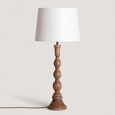 Lampe à Poser en bois Anand ILUZZIA