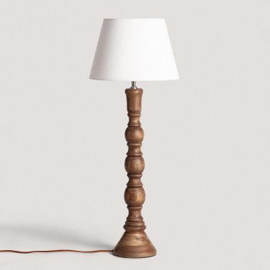 Dřevěná Stolní Lampa Anand ILUZZIA