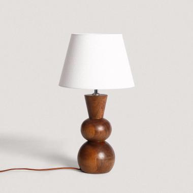 Lampe à Poser en bois Vinda ILUZZIA