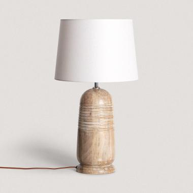 Lampe à Poser en bois Warsha ILUZZIA