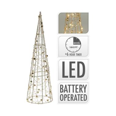 Albero di Natale LED con Batteria 60 cm Gylden