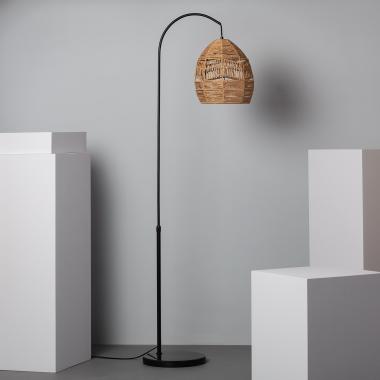 Produit de Lampadaire Métal et Papier Tressé Beyawo