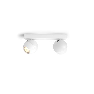 Lampada da Soffitto White Ambiance Due Faretti GU10 PHILIPS Hue Buckram