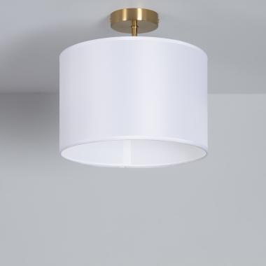 Lampada da Soffitto Metallo e Tessuto Austen