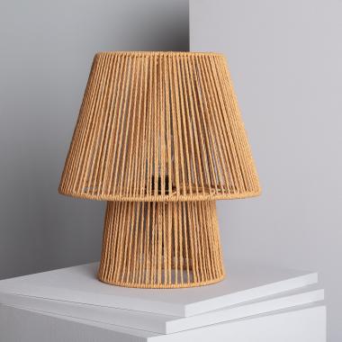 Kala Gardenia Braided Paper Table Lamp ILUZZIA