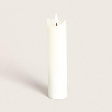 Natural Wax LED Candle with Battery 20cm
