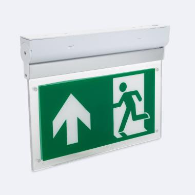 Signalisation de Secours LED en Saillie 60lm Permanent/Non Permanent Double Face