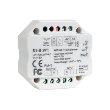 Product LED RF WIF TRIAC Stmívač Kompatibilní s Tlačítkem 