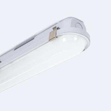 Plafoniera Stagna LED 120 cm 36W IP65 con Luce di Emergenza