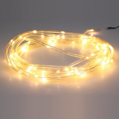 Tube Lumineux Slim LED Rond 220V AC 14 LED/m Blanc Chaud IP44 7.5m