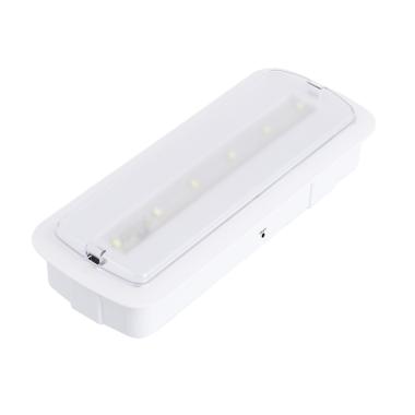 Product Luce di Emergenza LED da Incasso/Superficie 200lm Permanente/Non Permanente con Autotest e Pulsante Test