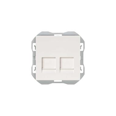 Coperchio Presa RJ45 con Doppio Connettore SIMON 270 20000188