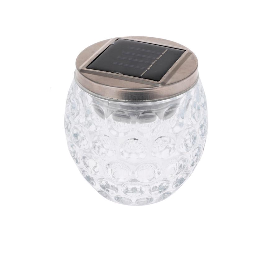 Product van Glazen LED Pot Solar Kesia