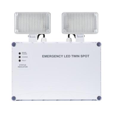Produit de Éclairage de Sécurité LED 6W TwinSpot Carré 