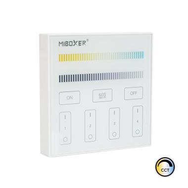 MiBoxer B2 Wall Mounted 4 Zone RF Remote for CCT LED Dimmer Controller