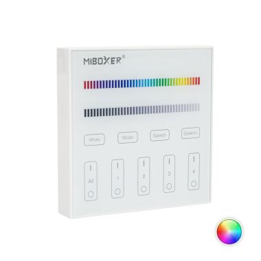 MiBoxer B3 Wall Mounted 4 Zone RF Remote for RGBW LED Dimmer Controller