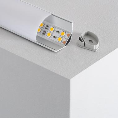 Profil Aluminiowy Narożny z Osłoną Przedłużaną do Kątów do Taśmy LED do 20 mm