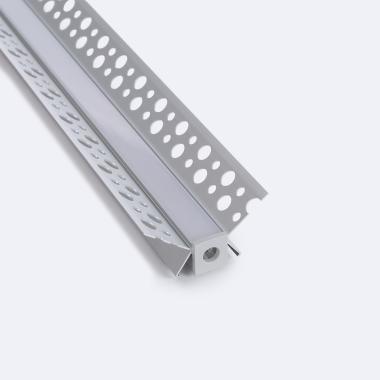 Product van Aluminium Integratie Profiel Gips/Pladur  voor binnenhoeken  voor LED Strips tot  9 mm