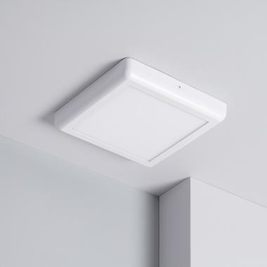 Přisazené Stropní Čtvercové18W LED Svítidlo 225x225 mm Kovový s Bílým Designem