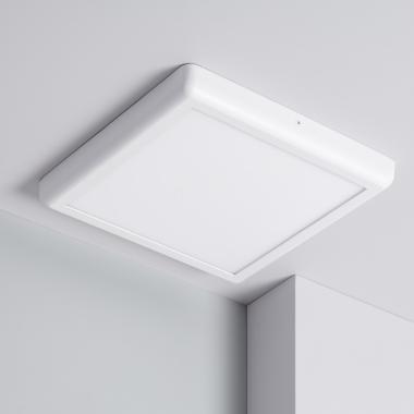 Plafoniera LED 24W Quadrata Metallo 300x300 mm Design Bianco