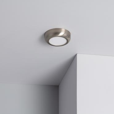 Product Přisazené Stropní Kruhové 24W LED Svítidlo Ø120 mm Kovový se Stříbrným Designem