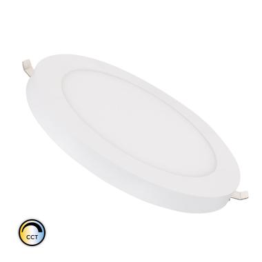 Dalle LED Ronde 18W Sélectionnable Slim Surface Coupe Ajustable Ø75-210 mm