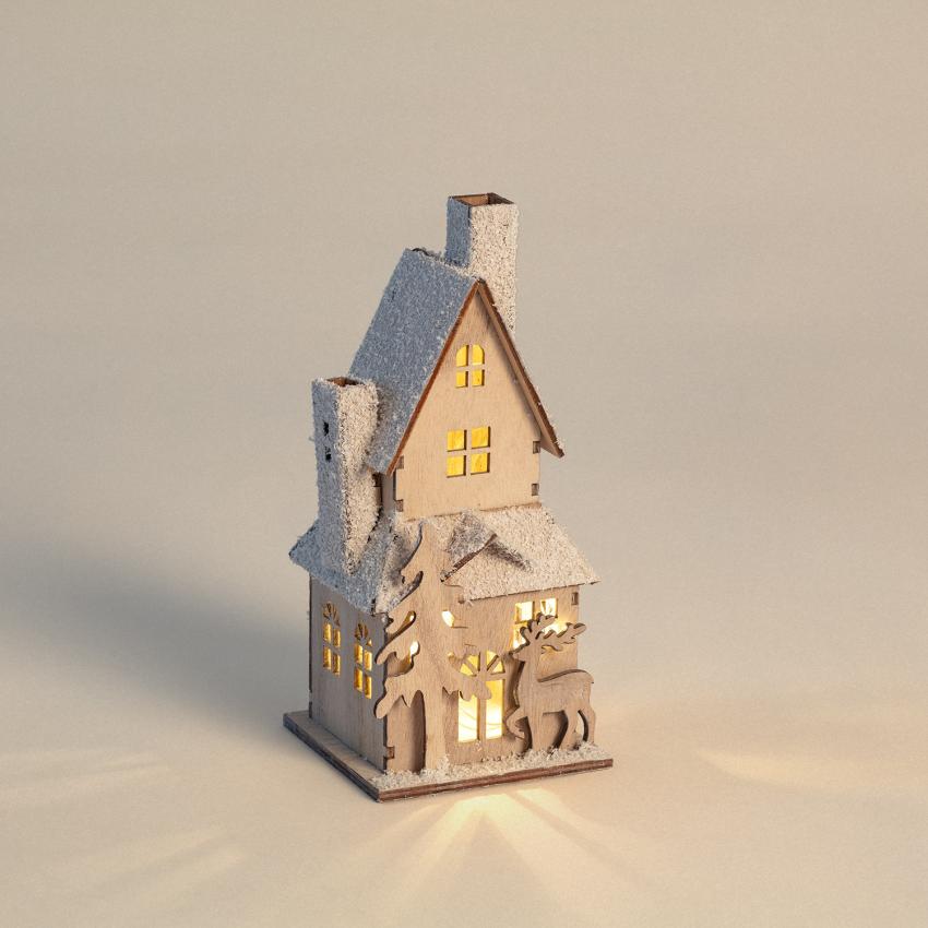 Produkt von LED-Weihnachtshäuschen aus Holz 20 cm Surmah