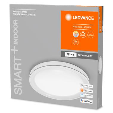 Product of 34W ORBIS Frame Smart+ WiFi CCT Selectable Round LED Panel Ø500mm LEDVANCE 4058075486508 