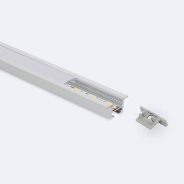 Aluminiumprofil Einbau für Decken mit Clips für LED-Streifen bis 12mm