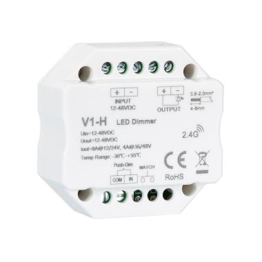 LED RF Stmívač 12/48V pro Jednobarevné LED Pásky Kompatibilní s Tlačítkem