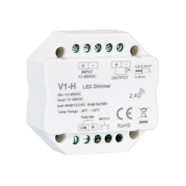 Module de Variation LED RF 12/48V pour Ruban LED Monochrome Compatible avec Bouton-Poussoir