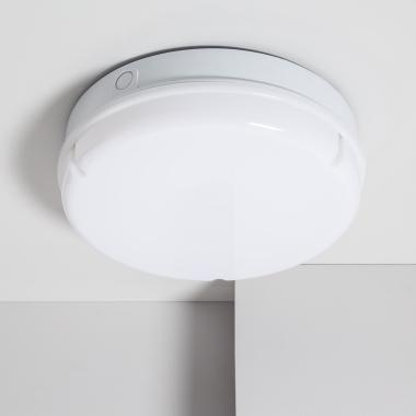 Plafonnier LED Extérieur Rond 24W Hublot IP65 Ø285 mm avec Éclairage de Sécurité Non Permanent