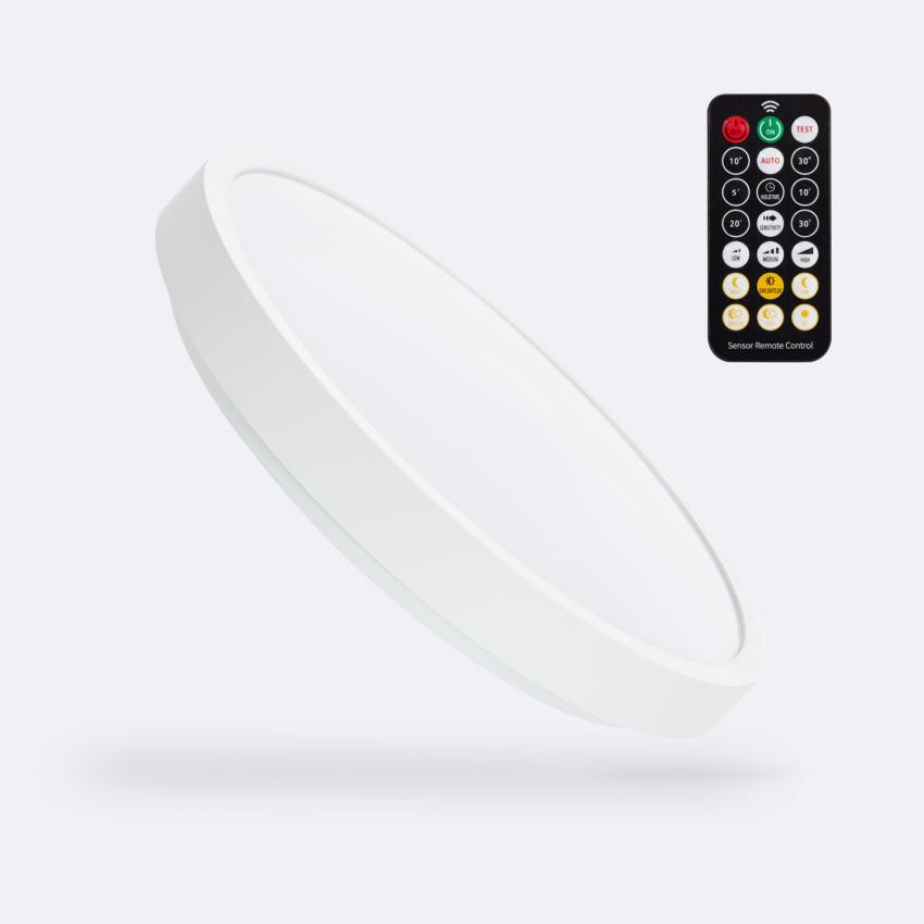 Product of 18W Round Outdoor LED Panel with Movement Sensor + IR Remote Ø300 mm