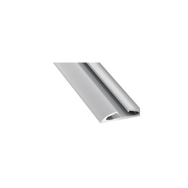 Opbouw Profiel Halfrond Aluminium 2m Grijs voor dubbele LED Strip tot 12 mm