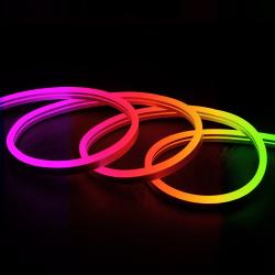 Product LED-Streifen Neon 11 W/m RGB  220V AC 60 LED/m Halbrund 180º IP67 nach Mass Schnitt alle 100 cm