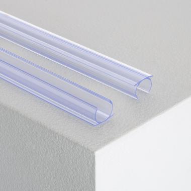 Profilo in PVC 1m per Striscia LED Neon Circolare Flessibile 360 Monocolore