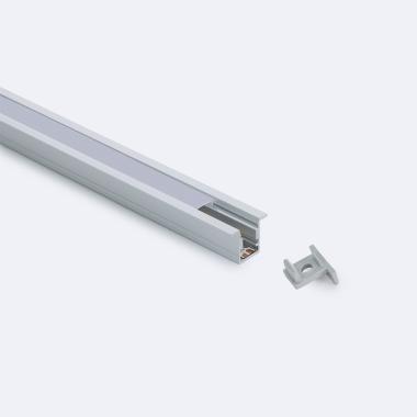 Prodotto da Profilo Alluminio Calpestabile per Pavimento 2m con Copertura Continua per Striscie LED Fino a 6 mm 