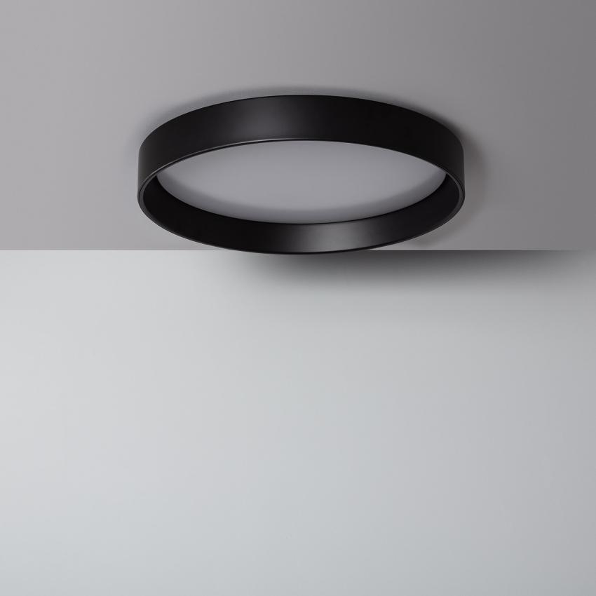 Product of 30W Circular Design CCT Selectable Metal Black LED Ceiling Lamp Ø550 mm