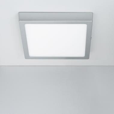 Plafoniera LED 18W Quadrata Aluminio 210x210 mm Slim CCT Selezionabile Galán SwitchDimm