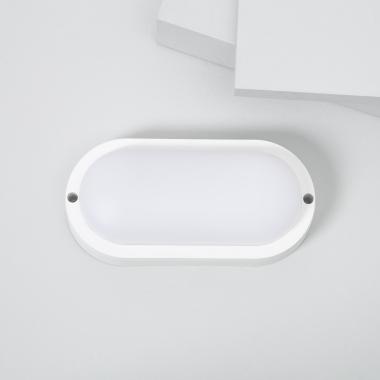 White 15W Oval Hublot Outdoor LED Surface Panel IP65 85x173 mm