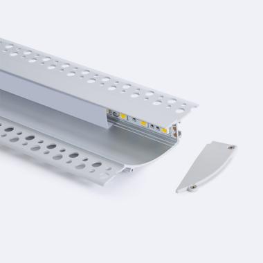 Aluminium Inbouwprofiel voor Gips/Pladur Voor LED Strip tot 12mm